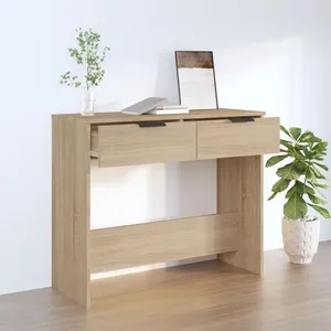 Comparateur de prix : vidaXL Table console Chêne sonoma 90x36x75 cm Bois d'ingénierie