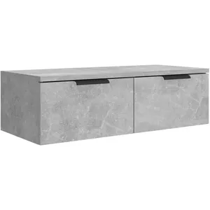Comparateur de prix : vidaXL Armoire murale Gris béton 68x30x20 cm Bois d'ingénierie