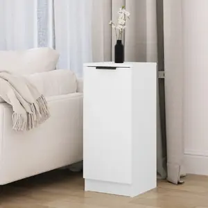 vidaXL Buffet Blanc 30x30x70 cm Bois d'ingénierie pas cher