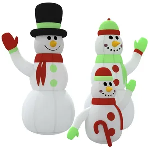 Comparateur de prix : vidaXL Famille de bonhommes de neige gonflable avec LED 360 cm