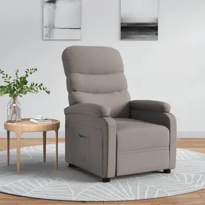 Vidaxl - Fauteuil inclinable Taupe Tissu Taupe pas cher