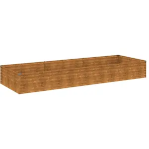 vidaXL Lit surélevé de jardin 291x100x36 cm acier corten