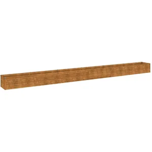 vidaXL Lit surélevé de jardin 580x50x36 cm acier corten 151980 pas cher