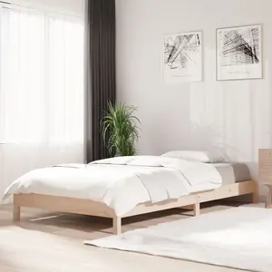 vidaXL Lit empilable 90x190 cm Bois de pin massif pas cher