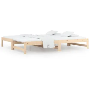 vidaXL Lit coulissant 2x(90x190) cm Bois de pin massif pas cher