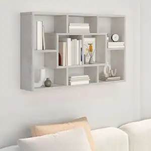 Comparateur de prix : vidaXL Étagère murale Gris béton 85x16x52,5 cm Bois d'ingénierie