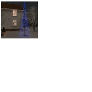 vidaXL Arbre de Noël cône 3000 LED Bleues 230x800 cm