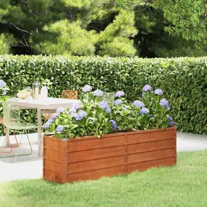 Comparateur de prix : vidaXL Lit surélevé de jardin rouillé 160x40x45 cm acier corten
