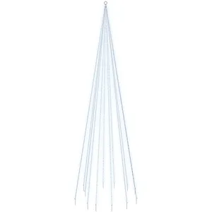 vidaXL Sapin de Noël sur mât de drapeau 732 LED Blanc froid 500 cm
