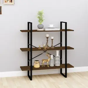 vidaXL Bibliothèque Chêne marron 100x30x105 cm Bois d'ingénierie pas cher