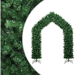 vidaXL Arche d'arbre de Noël Vert 270 cm pas cher