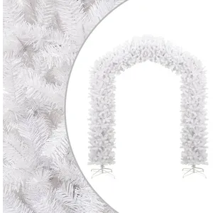 vidaXL Arche d'arbre de Noël Blanc 270 cm