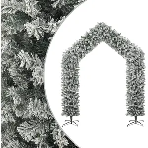 vidaXL Arche de sapin de Noël à flocons de neige 270 cm