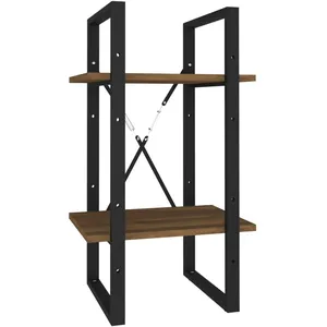 vidaXL Bibliothèque 2 niveaux Chêne brun 40x30x70 cm Bois d'ingénierie pas cher