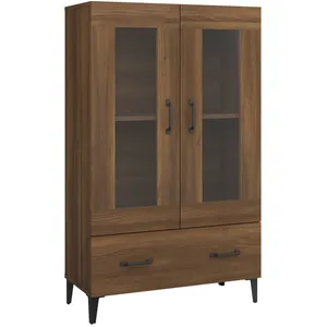 vidaXL Buffet Chêne marron 70x31x115 cm Bois d'ingénierie pas cher