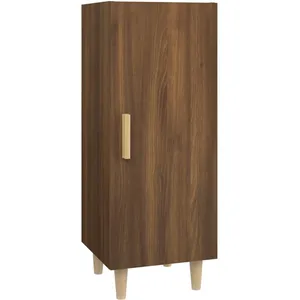 vidaXL Buffet Chêne marron 34,5x34x90 cm Bois d'ingénierie
