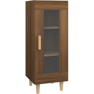 vidaXL Buffet Chêne marron 34,5x34x90 cm Bois d'ingénierie