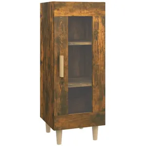 vidaXL Buffet Chêne fumé 34,5x34x90 cm Bois d'ingénierie
