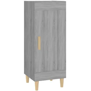 vidaXL Buffet Sonoma gris 34,5x34x90 cm Bois d'ingénierie pas cher