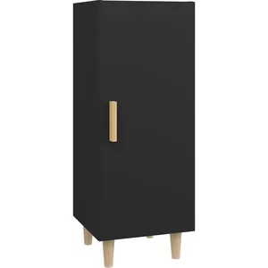 vidaXL Buffet Noir 34,5x34x90 cm Bois d'ingénierie pas cher