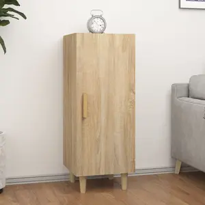 vidaXL Buffet Chêne sonoma 34,5x34x90 cm Bois d'ingénierie pas cher
