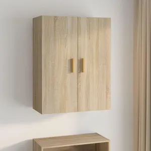 vidaXL Armoire murale suspendue Chêne sonoma 69,5x34x90 cm pas cher