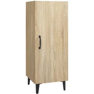 vidaXL Buffet Chêne sonoma 34,5x34x90 cm Bois d'ingénierie pas cher