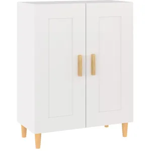 vidaXL Buffet Blanc 69,5x34x90 cm Bois d'ingénierie pas cher