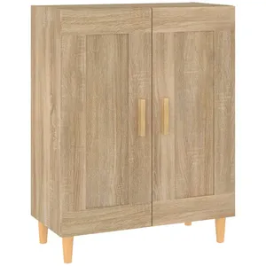 vidaXL Buffet Chêne sonoma 69,5x34x90 cm Bois d'ingénierie pas cher