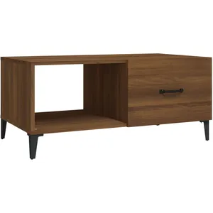 vidaXL Table basse chêne marron 90x50x40 cm bois d'ingénierie pas cher