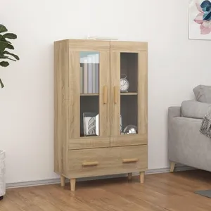 vidaXL Buffet Chêne sonoma 70x31x115 cm Bois d'ingénierie pas cher