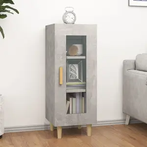 Comparateur de prix : vidaXL Buffet Gris béton 34,5x34x90 cm Bois d'ingénierie