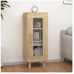 vidaXL Buffet Chêne sonoma 34,5x34x90 cm Bois d'ingénierie pas cher