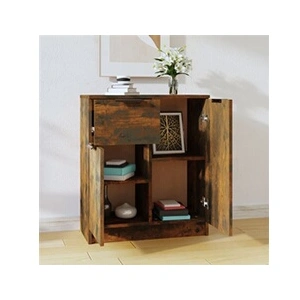 vidaXL Buffet Chêne fumé 60x30x70 cm Bois d'ingénierie pas cher