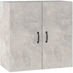Comparateur de prix : vidaXL Armoire murale Gris béton 60x31x60 cm Bois d'ingénierie