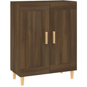 vidaXL Buffet Chêne marron 69,5x34x90 cm Bois d'ingénierie pas cher