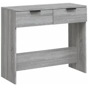 Comparateur de prix : vidaXL Table console Sonoma gris 90x36x75 cm Bois d'ingénierie