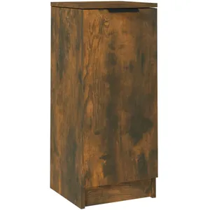 Comparateur de prix : vidaXL Buffet Chêne fumé 30x30x70 cm Bois d'ingénierie