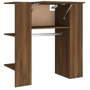 vidaXL Armoire de couloir Chêne marron 97,5x37x99 cm Bois d'ingénierie pas cher