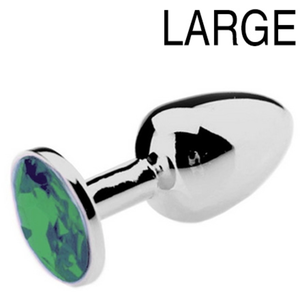 Comparateur de prix : Plug Bijou JEWEL Vert 8 x 4 cm 