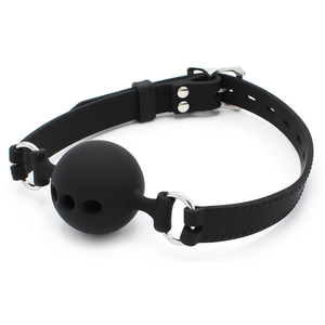 Comparateur de prix : Bâillon Boule percée BALL GAG 43mm 