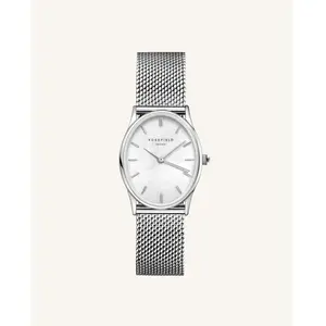 Montre Femme Rosefield Oval -OWSMS-OV11 - Bracelet Acier Gris pas cher