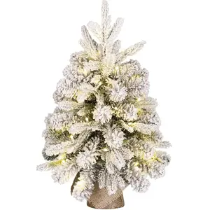Sapin de Noël artificiel illuminé Grimshaw Blanc chaud Plastique H60 pas cher