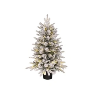 Black Box Trees Grimshaw sapin de noel potted Dual Led vert givre blan... pas cher