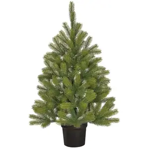Black Box Trees Nagoya sapin de noel potted vert TIPS 175 - h90xd55cm pas cher