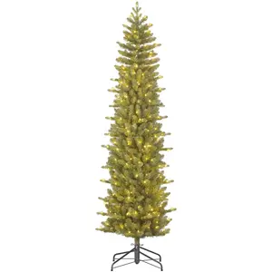 Comparateur de prix : Black Box Trees Sapin de Noël artificiel étroit LED H260