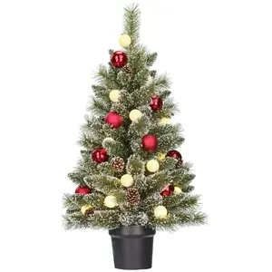 Black Box Sapin de Noël artificiel LED en pot H90 pas cher