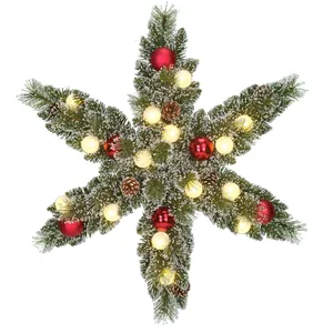 Comparateur de prix : Black Box Trees Couronne de Noël artificielle étoile LED blanc chaud D60