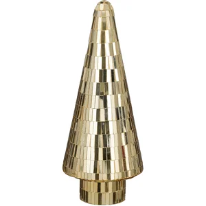 House of Seasons Décoration sapin de Noël en verre doré H41