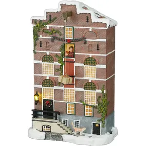 Comparateur de prix : Luville Village de noël miniature façade entrepôt H29